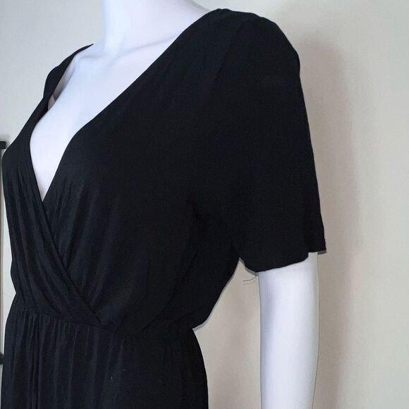GB Ruched Side Black Surplus Dress - Picture 9 of 14
